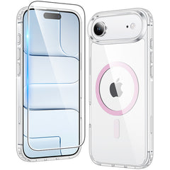 FNTCASE For iPhone Air Clear Case: Magnetic Charging Shockproof Magsafe Support