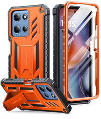 FNTCASE For Motorola Moto G 5G 2026 Phone Case: Military Grade Shockproof with Built-in Screen Protector and Kickstand