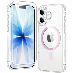 FNTCASE For iPhone 17 6.3 inch Clear Case: Magnetic Charging Shockproof Magsafe Support