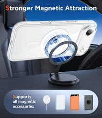 FNTCASE for iPhone 17 Air 6.5 inch Clear Case: Wireless Charging Anti Yellowing Shockproof Phone Case