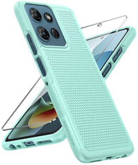 Motorola Moto G 5G 2026 Phone Case: Dual Layer Heavy Duty Protective Cover Shockproof Rugged with Non-Slip Textured Back