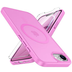 FNTCASE for iPhone 16E Phone Case: Magnetic Charging Shockproof Magsafe Support - Frosted Oil Spray Touch