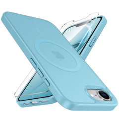 FNTCASE for iPhone 16E Phone Case: Magnetic Charging Shockproof Magsafe Support - Frosted Oil Spray Touch