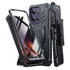 Motorola Moto G Power 5G 2026 6.7 Inch Phone Case: Rugged Protective Phone Case with Belt Clip Holster and Kickstand