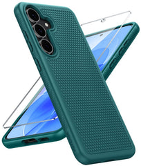FNTCASE For Samsung Galaxy S25 FE Shock Protection Cell Phone Case Sturdy Cover with Non-Slip Texture