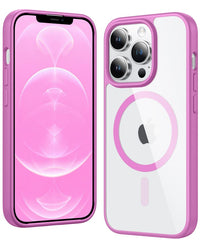 FNTCASE for iPhone 12 Pro Max Case: Clear Anti Yellowing Magnetic Military Grade Drop Protection Cell Phone Cover - Rugged Shockproof Protective Bumper Transparent