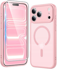 FNTCASE for iPhone 17 Pro Max Case: Strong Magnetic Translucent Matte Slim Shockproof Protective Drop Full Protection Phone Cover