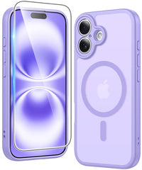 FNTCASE for iPhone 16 Plus Case: Strong Magnetic Translucent Matte Slim Shockproof Protective Drop Full Protection Phone Cover