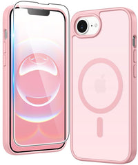 FNTCASE für iPhone SE 4/ SE 2025/ 16E Handyhülle: Magnetisches Laden, stoßfeste Magsafe-Unterstützung – Frosted Oil Spray Touch 