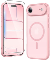 FNTCASE for iPhone Air Case: Strong Magnetic Translucent Matte Slim Shockproof Protective Drop Full Protection Phone Cover