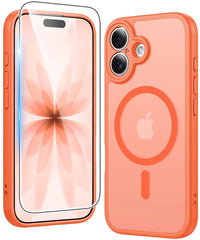 FNTCASE for iPhone 17 Case: Strong Magnetic Translucent Matte Slim Shockproof Protective Drop Full Protection Phone Cover