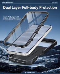 iPhone 18 Pro 6.3 inch Phone Case: Military Grade Shockproof with Built-in Screen Protector and Kickstand