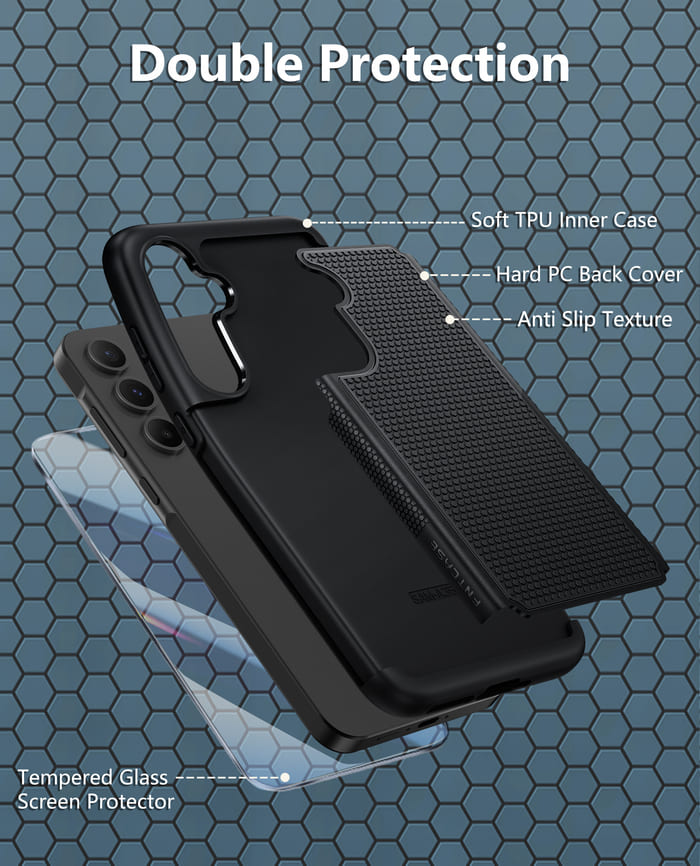 Samsung Galaxy A35 5G Phone Case: Dual Layer Heavy Duty Protective Cover Shockproof Rugged with Non-Slip Textured Back – FNTCASE OFFICIAL Samsung Galaxy A35 5G Phone Case: Dual Layer Heavy Duty Protective Cover Shockproof Rugged with Non-Slip Textured Back – FNTCASE OFFICIAL