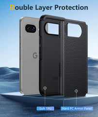 FNTCASE For Google Pixel 9A 6.3 inch Shock Protection Cell Phone Case Sturdy Cover with Non-Slip Texture