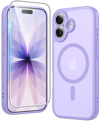 FNTCASE for iPhone 17 Case: Strong Magnetic Translucent Matte Slim Shockproof Protective Drop Full Protection Phone Cover