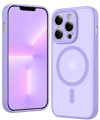 FNTCASE iPhone 13 Pro Maxケース: 強力なマグネット式半透明マットスリム耐衝撃保護落下完全保護電話カバー