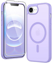 FNTCASE für iPhone SE 4/ SE 2025/ 16E Handyhülle: Magnetisches Laden, stoßfeste Magsafe-Unterstützung – Frosted Oil Spray Touch 