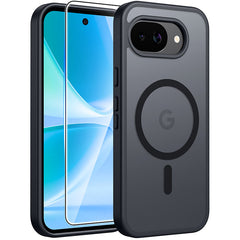 Google Pixel 10A Phone Case: Magnetic Translucent Matte Shockproof Slim Phone Cover - Military Grade Drop Proof Hard Back Anti-Fingerprint Protective Case