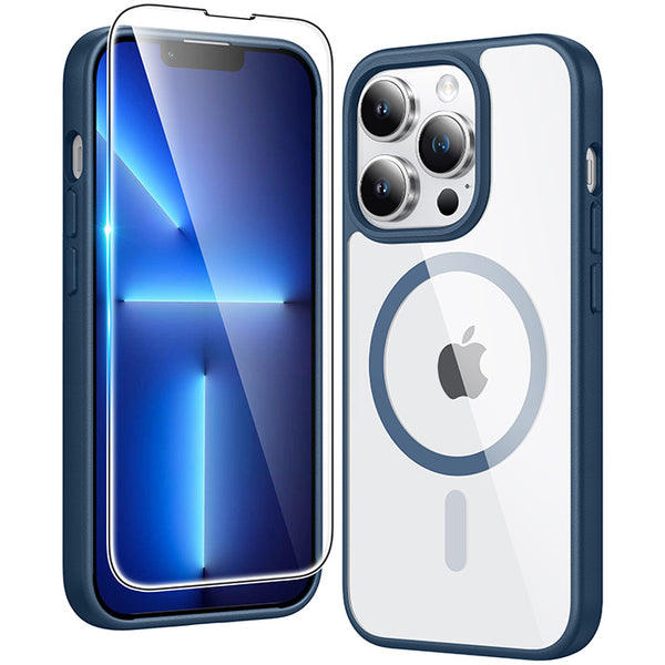 FNTCASE for iPhone 13 Pro Case: Clear Anti Yellowing Magnetic