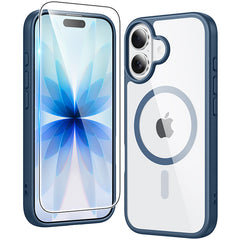 FNTCASE for iPhone 17 Case: Clear Anti Yellowing Magnetic Military Grade Drop Protection Cell Phone Cover - Rugged Shockproof Protective Bumper Transparent