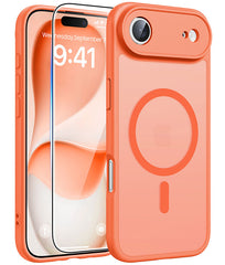 FNTCASE for iPhone 17 Air Case: Strong Magnetic Translucent Matte Slim Shockproof Protective Drop Full Protection Phone Cover