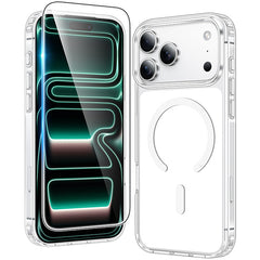 iPhone 17 Pro New Transparent Case: Magnetic Charging Shockproof Magsafe Support