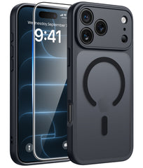 iPhone 18 Pro Max Case: Strong Magnetic Translucent Matte Slim Shockproof Protective Drop Full Protection Phone Cover