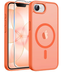 FNTCASE iPhone SE 4/ SE 2025/ 16E 用電話ケース: 磁気充電、耐衝撃、Magsafe対応 - つや消しオイルスプレータッチ