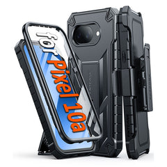 Google Pixel 10A Phone Case: Rugged Protective Phone Case with Belt Clip Holster and Kickstand