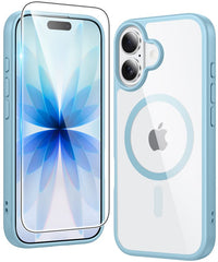 FNTCASE iPhone 17用ケース: クリア 黄ばみ防止 マグネット式 ミリタリーグレード 落下保護 携帯電話カバー - 頑丈 耐衝撃 保護バンパー 透明