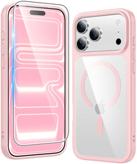iPhone 18 Pro Max Case: Clear Anti Yellowing Magnetic Military Grade Drop Protection Cell Phone Cover - Rugged Shockproof Protective Bumper Transparent