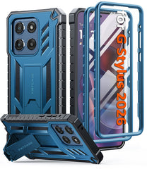 FNTCASE Schutzhülle für Moto G Stylus 5G 2025 (6,7 Zoll): stoßfest nach Militärstandard, mit integriertem Displayschutz und Ständer