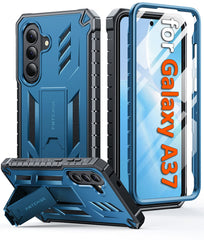 Samsung Galaxy A37 Phone Case: Military Grade Shockproof with Built-in Screen Protector and Kickstand