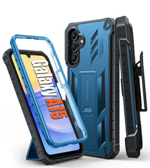 FNTCASE For Samsung Galaxy A15 5G 6.5 inch Phone Case: Rugged Protective Phone Case with Belt Clip Holster and Kickstand