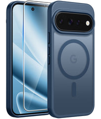 Google Pixel 11 Pro XL Case, FNTCASE Translucent Matte Magnetic Shockproof Cover, Military Drop-Tested Anti-Fingerprint Hard Back