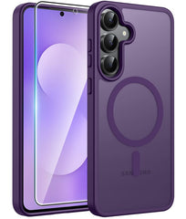 Samsung Galaxy S25 FE Case: Strong Magnetic Translucent Matte Slim Shockproof Protective Drop Protection Phone Cover