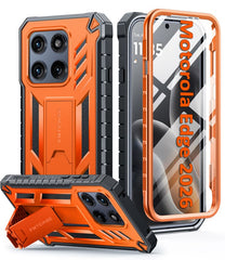 Motorola Edge 2026 Phone Case: Military Grade Shockproof with Built-in Screen Protector and Kickstand