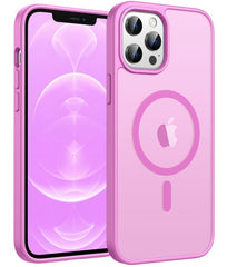 FNTCASE Schutzhülle für iPhone 12 Pro Max: Magnetisches Laden, stoßfeste Magsafe-Unterstützung – Frosted Oil Spray Touch 