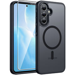 Samsung A37/A36/A56 Phone Case: Magnetic Translucent Matte Shockproof Slim Phone Cover - Military Grade Drop Proof Hard Back Anti-Fingerprint Protective Case