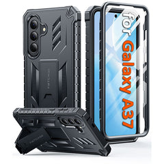 Samsung Galaxy A37 Phone Case: Military Grade Shockproof with Built-in Screen Protector and Kickstand