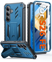 Samsung Galaxy S26 FE Phone Case: Military Grade Shockproof with Built-in Screen Protector and Kickstand