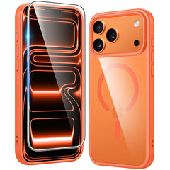 iPhone 17 Pro Phone Case: Clear Anti Yellowing Magnetic Military Grade Drop Protection Cell Phone Cover - Rugged Shockproof Protective Bumper Transparent