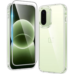 OnePlus 15R Clear Case: Wireless Charging Anti Yellowing Shockproof Phone Case