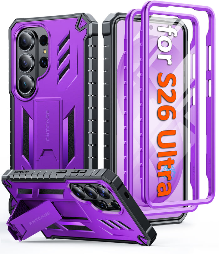 Samsung Frame Case Samsung Galaxy S26 Ultra Case with Built-in Screen Protector and ...