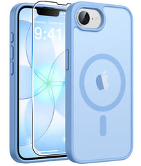 iPhone 17E 16E Phone Case: Magnetic Charging Shockproof Magsafe Support - Frosted Oil Spray Touch