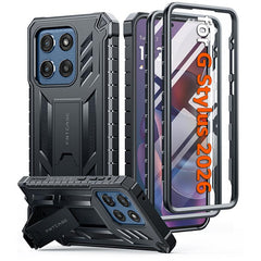 FNTCASE Schutzhülle für Moto G Stylus 5G 2025 (6,7 Zoll): stoßfest nach Militärstandard, mit integriertem Displayschutz und Ständer