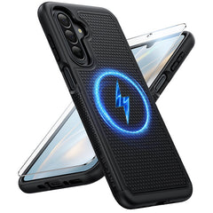 Samsung Galaxy A27 Case: Magnetic Military Grade Drop Protection Anti-Slip Anti-Fingerprint Dual Layer Shockproof Phone Cover