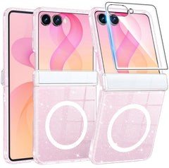 Samsung Z Flip 8 Clear Case: Magnetic Charging Shockproof Magsafe Support