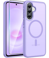 Samsung A37/A36/A56 Phone Case: Magnetic Translucent Matte Shockproof Slim Phone Cover - Military Grade Drop Proof Hard Back Anti-Fingerprint Protective Case