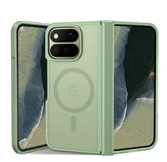 Google 11 Pro Fold with Hinge Protection Translucent MagSafe Matte Case Military Grade Shockproof Protective Phone Cover